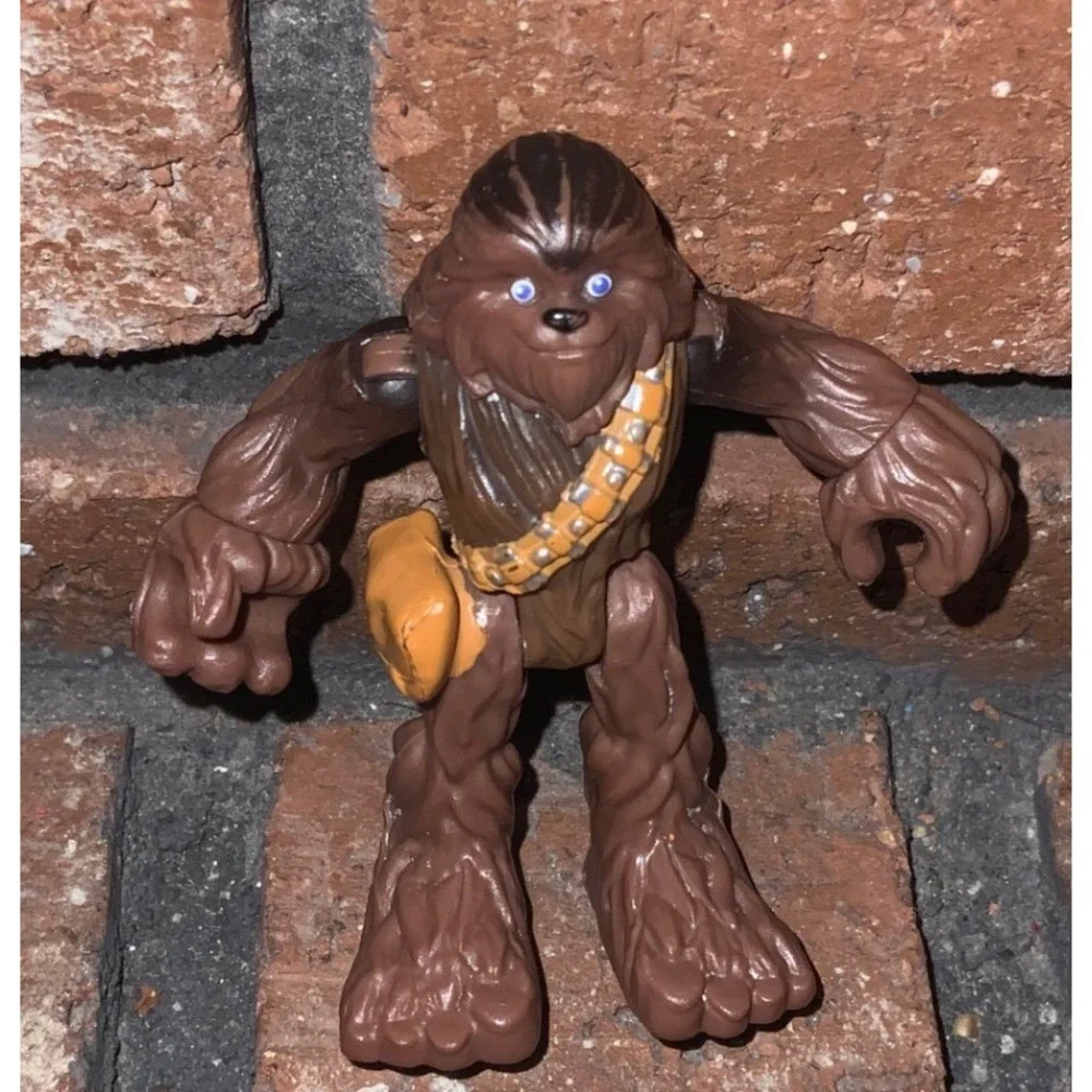 Star Wars Galactic Heroes Chewbacca Wookiee Action Figure Playskool Hasbro Brown